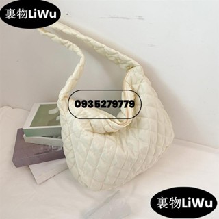 （包熱賣！）時尚百搭大容量單肩腋下托特包雲朵褶皺大包女士斜揹包LiWu