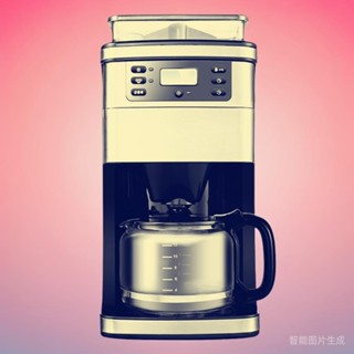 ·【訂金】熱賣 110V 220V 咖啡機 蒸汽咖啡器 商用家用 意式美式 豆粉兩用