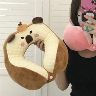 駝峰U型枕✨ 午睡枕 便攜可愛超軟枕頭U型枕車用回彈護頸枕午睡枕護頸枕旅行外出助眠 脖枕 便攜旅行 冰絲豆豆枕