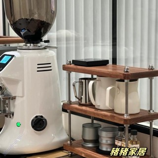 品質保障💝💝實木置物架 中古風架子 咖啡館酒吧杯架 桌上置物收納架 廚房架子辦公桌隔層架 工位桌面收納小書架茶杯架W