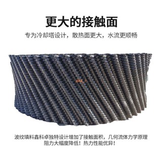 鑫科卓冷卻塔工業填料冷卻水塔涼水塔PVC常溫PP耐高溫圓填料11.1