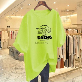 兩小無蔡👑大尺碼女裝短袖上衣 純棉短袖T恤 女生上衣 大尺碼上衣 oversize T恤 寬鬆上衣短袖 印花 T恤