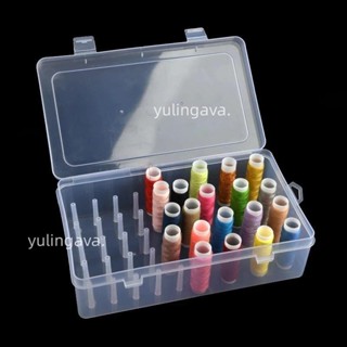 塑膠線盒42軸家用針線收納盒多功能專用透明針線盒桌面收納整理臺灣出🌟