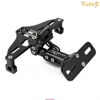 適用於 YAMAHA M-Slaz 150 可調整 CNC 車牌支架帶 LED 車牌架車牌架機車配件 MSlaz M