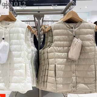 [特賣]M-4XL U家同款輕薄羽絨背心 白鴨絨馬甲內搭可變V領內膽無袖