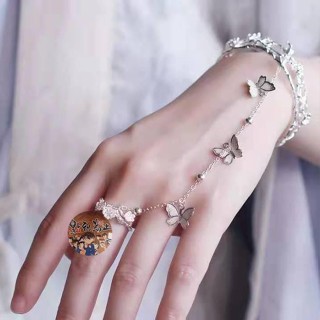 ✿彩虹社 ✥❦ 天官賜福周邊衍生手鐲花城謝憐銀蝶戒指手鐲古風手環漢服配飾cos