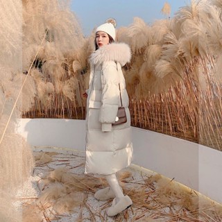 韓衣館 冬季羽絨棉服女中長款2024新款韓版ins潮麵包服寬鬆棉衣加厚棉襖保暖 冬天外套