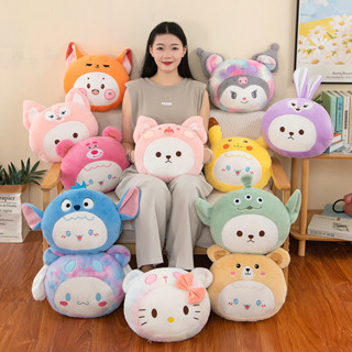 女生紮染卡通庫洛米美樂蒂玉桂狗 兔毛多功能暖手午睡批發可愛抱枕 公仔 玩偶 女生禮物公仔 玩偶女生禮物禮物 生日禮物抱枕