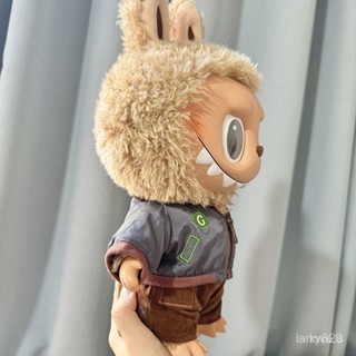 ✨❤POP MART 泡泡瑪特 LABUBU 坐坐派對 僅售娃衣】38cm拉布布娃衣服著替Labubu公仔衣服灰夾剋套裝