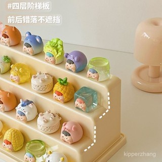 公仔盒 泡泡瑪特展示盒 公仔收納盒 亞克力展示盒 公仔展示盒 盲盒收納盒 Mega 帶隔板磁吸萌粒展示盒公仔展示架收納家
