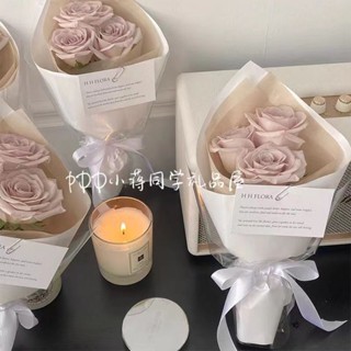 【SparK】小花束玫瑰花仿真花永生花束閨蜜情人節禮物送女友敎師節老師 手工禮物 永生花束禮品 手工編織花 七夕禮盒禮物