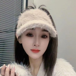 下殺價💥秋冬季可紮馬尾空頂保暖加絨鴨舌帽女戶外休閒百搭防寒毛絨帽子潮 馬尾鴨舌帽 馬尾帽 鴨舌帽 空頂帽 加絨帽子 帽子