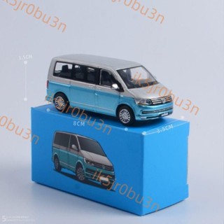 臺灣出貨大眾邁特威T6 Volkswagen Multivan 金屬模型車 商務麵包車 MPV 1/64模型車