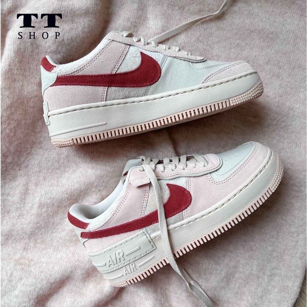 日本代購NIKE AIR FORCE 1 SHADOW 灰粉 女款 休閒鞋 DZ4705-200