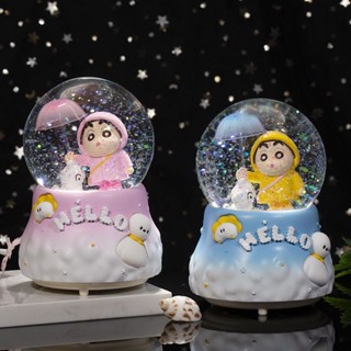 水晶球擺件髮光雪花燈八音盒兒童玩具音樂盒生日禮物