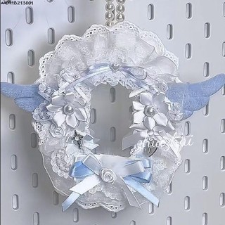 ins風蕾絲咕卡套【雪花天使】天使翅膀原創diy手工咕卡套成品 痛包裝飾 kpop追星小卡 硬卡套 展示小卡卡套 咕卡套
