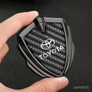 ✨ 車之家✨豐田 TOYOTA 金屬3D汽車車貼 車標裝飾貼紙 改裝 爆改 RAV4 Camry 車窗玻璃貼紙