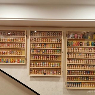 【臺灣出貨】手辦展示櫃盲盒收納架泡泡瑪特樂高積木立牌家用娃娃擺件櫃亞克力 防塵展示櫃 公仔收納 原木櫃子 木質