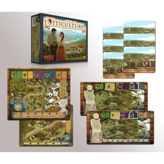 【安妮桌遊】葡萄酒莊園桌遊牌墊 Viticulture playmat