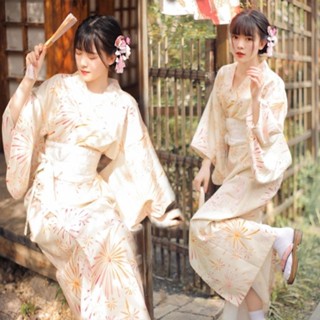 🌸熱銷免運🌸和服女正裝傳統外景寫真和風復古可愛少女日料溫泉浴衣日式連衣裙 改良和服 日式浴衣 日式 COSPLAY