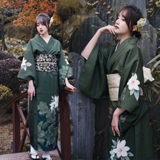和服女正裝傳統改良中國風和服和風浴衣復古連衣裙攝影寫真服