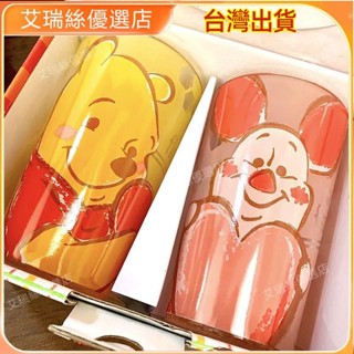 【臺灣出貨】維尼熊玩具總動員玻璃杯卡通情侶學生對杯宿舍家用水杯帶禮盒送禮【艾瑞絲】
