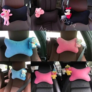低價-新款可愛卡通護頸汽車頭枕車用腰靠靠枕夏季熊兔車載枕頭座椅四季 rZFI1582