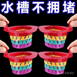 ┏優品 嚴選┛✨ 精品特惠✨小怪獸彩虹過濾網通用型洗菜池伸縮地漏可折疊廚房水槽瀝水過濾網