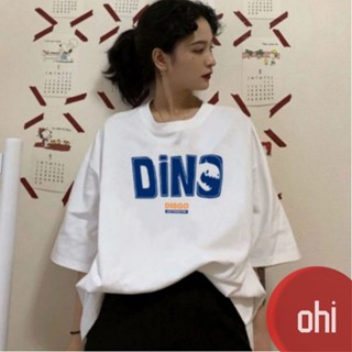 【ohi】字母印花 短袖T恤 夏季新款 簡約風 女生衣著 寬鬆T恤 女短T短袖上衣GTM1578