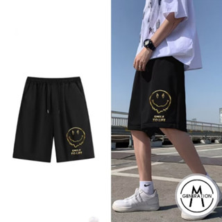 【M世代】M~8XL 男士休閒短褲 夏季潮牌寬鬆短褲 男生短褲 運動短褲 休閒短褲 五分褲 膝上短褲 APX501