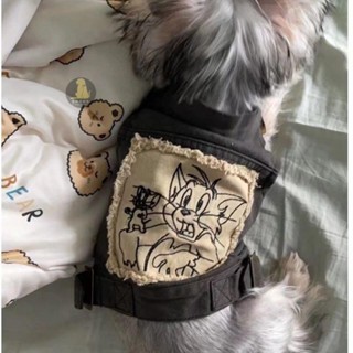 🔥全臺最低！ 貓咪衣服寵物衣服狗衣服狗雨衣寵物衣服原創狗狗牛仔背帶褲貓咪衣服複古做舊春秋冬2023新款