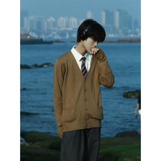 ✨川崎先生✨日係製服套裝男秋季日係dk製服針織開衫製服V領毛衣男校服加厚上衣複古學院風jk VMP5