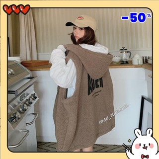 臺灣出貨💥💞秋季顯瘦穿搭大尺碼胖m150公斤連帽羔羊絨馬甲女秋冬寬鬆慵懶風無袖背心外套insmau runnnnn