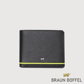 【BRAUN BUFFEL】維克多-D 4卡零錢袋皮夾-黑色(德國小金牛台灣總代理)/BF512-315-BKY