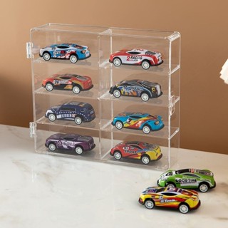 公仔模型展示盒 模型車展示盒1:64 收納盒 TOMICA TOMY 多美小汽車 風火輪小汽車 模擬玩具展示 NLQ8