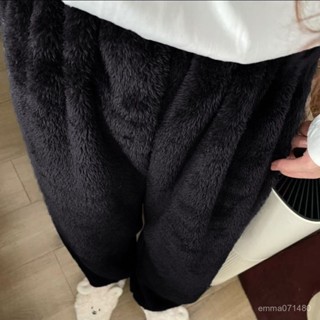 💥臺灣大賣💥 冬季新款珊瑚絨睡褲加絨加厚睡衣女大碼毛絨長褲學生家居褲可外穿