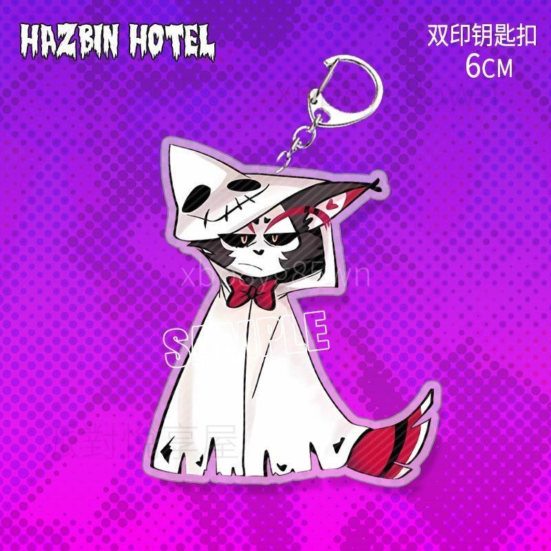 地獄客棧周邊鑰匙扣萬圣節路西法阿拉斯托安吉爾哈斯克亞克力掛件#LT107