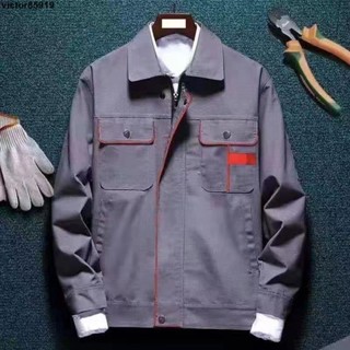 🔥 熱款🔥 工作服外套套裝男女工作服裝男\印字\勞保服\新款\實訓服機械\耐髒\耐磨電工春秋