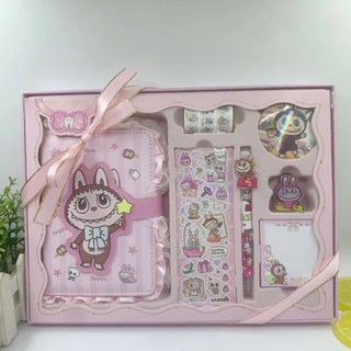 臺灣出貨 拉布布可愛手賬套裝禮盒裝手賬本素材禮包小學生文具生日禮品獎品