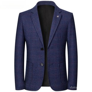 🔥男西裝外套 高階感西裝 商務休閒新款西裝外套 爸爸百搭小西服紳士 潮流設計感外套春秋新款西裝外套中年商務休閒103