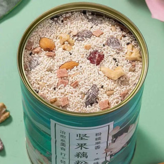 熱銷 好品質堅果藕粉羹 早餐營養餐 美味代餐 奇亞籽紅棗堅果粉羹 大罐裝送玻璃碗勺