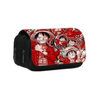 【FAIRY】新款海賊王印花雙層筆袋航海王 ONE PIECE學生鉛筆文具收納袋卡通筆盒 筆袋