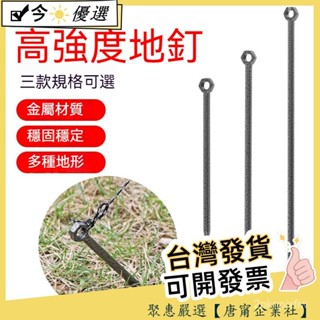 📌戶外加粗加長地釘📌野營帳篷固定釘 沙灘天幕鋼釘套裝20/30/40防風 露營天幕配件 戶外帳篷天幕鋼鐵地釘 帳篷釘