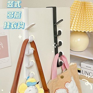 ❤️桃園出貨 現時特賣✨【24小時700+人拼單】門後掛鉤掛衣架免打孔長排臥室門上包包收納神器置物架不傷門廚房