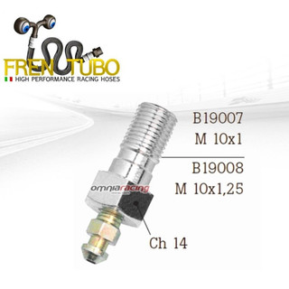 【現貨】fren tubo 功夫龍 毛毛蟲 油管 螺絲 洩油螺絲 M10*1/1.25 mm B19007-08CR鍍鉻