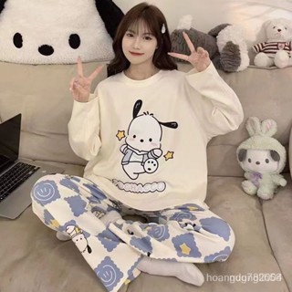 【臺灣出貨】春秋新款長袖睡衣 秋冬睡衣 可愛睡衣 保暖睡衣 女生睡衣 居家服 睡衣套裝 睡衣女 休閒睡衣 韓版睡衣 睡衣