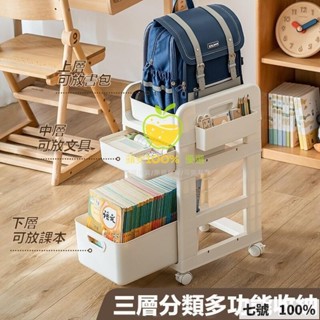 🔥臺灣出貨 🔥蝦皮書包 書籍 置物架 可移動 辦公室 收納櫃 桌面 工位 神器 放包包 零食小推車書架