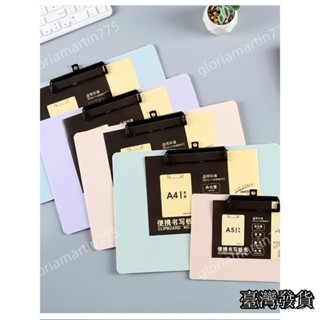 臺灣發貨SUIYI新品莫蘭迪書寫夾A4板夾A5寫字墊資料夾橫款豎款塑膠檔案夾板文具加厚塑膠點餐菜單夾開單夾學生辦公用墊板