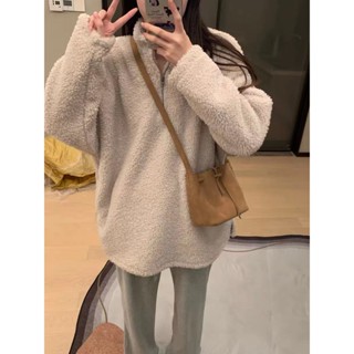 免運🎀韓國棕色絨麵單肩包女秋冬簡約複古抽繩斜挎包通懃手提水桶包包真皮韓國包包側揹包 肩揹包 單肩斜揹包女 大容量水桶包