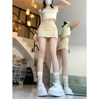 𝑩𝑮 小性感短裙 夏季大碼胖mm半身短裙女 高腰不規則A字短裙 顯瘦包臀裙 高腰褲裙 女裝